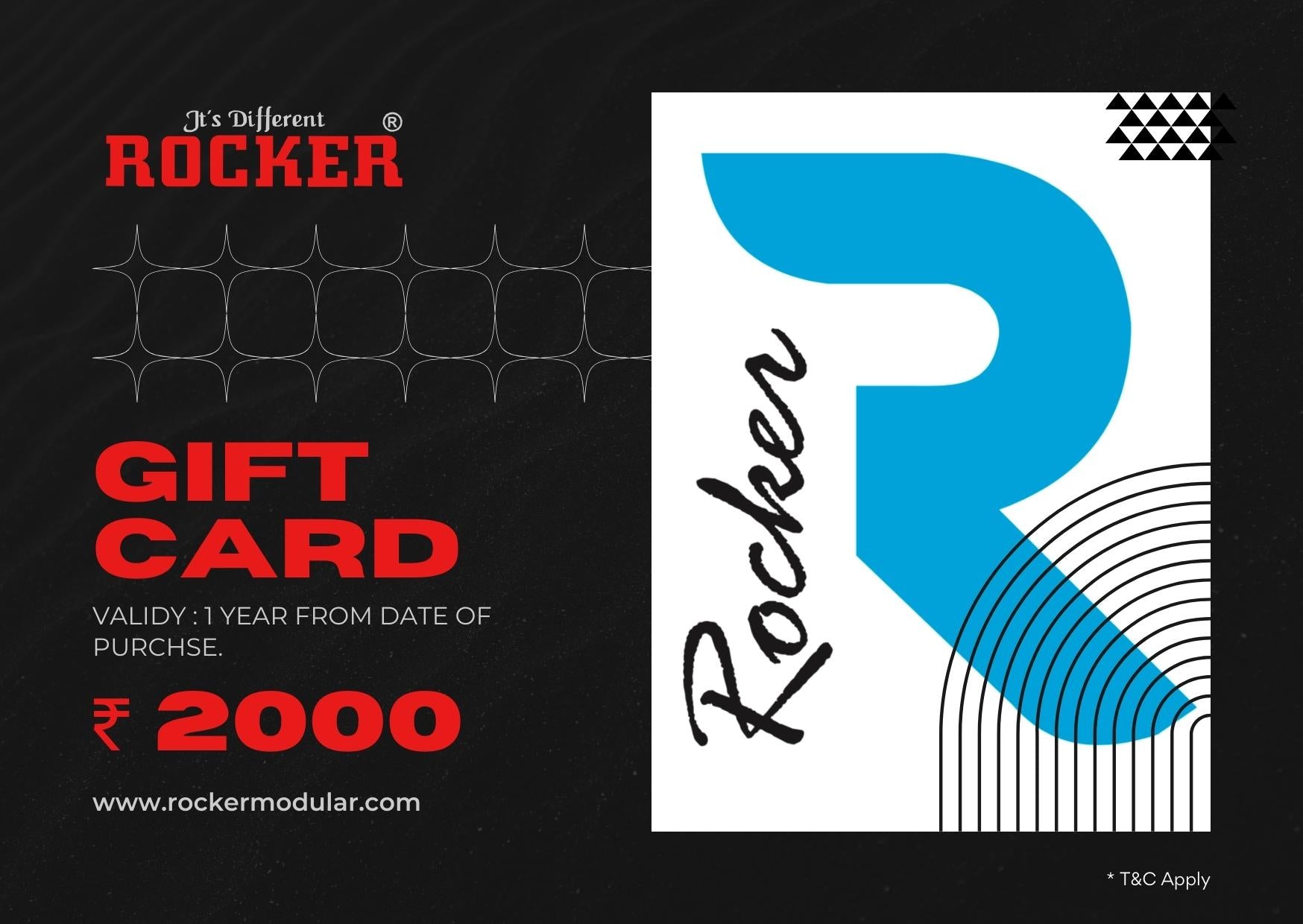 Rocker Gift Card
