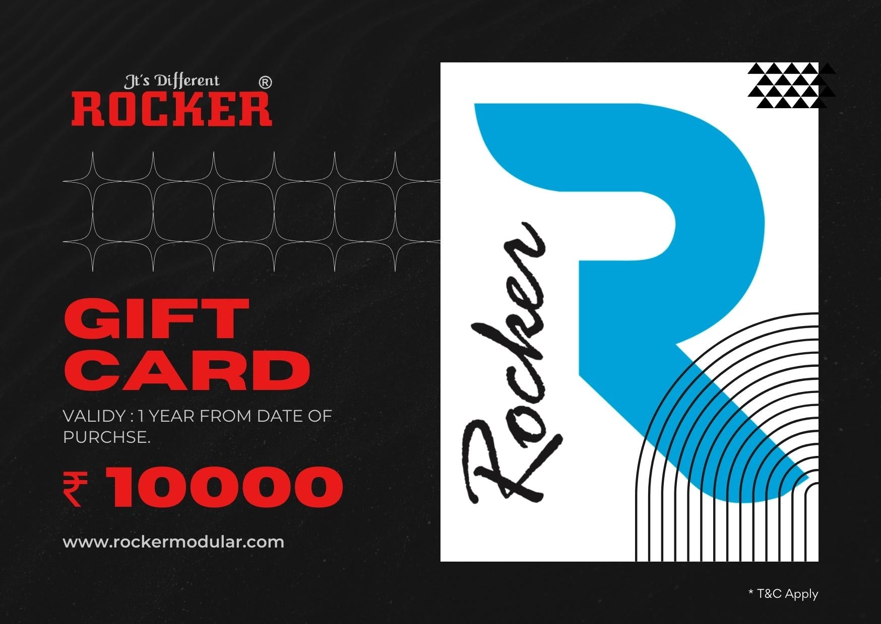 Rocker Gift Card