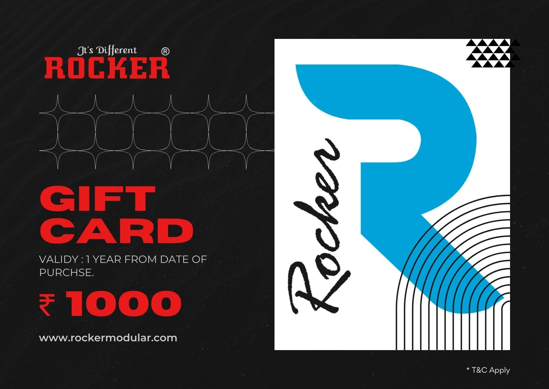 Rocker Gift Card