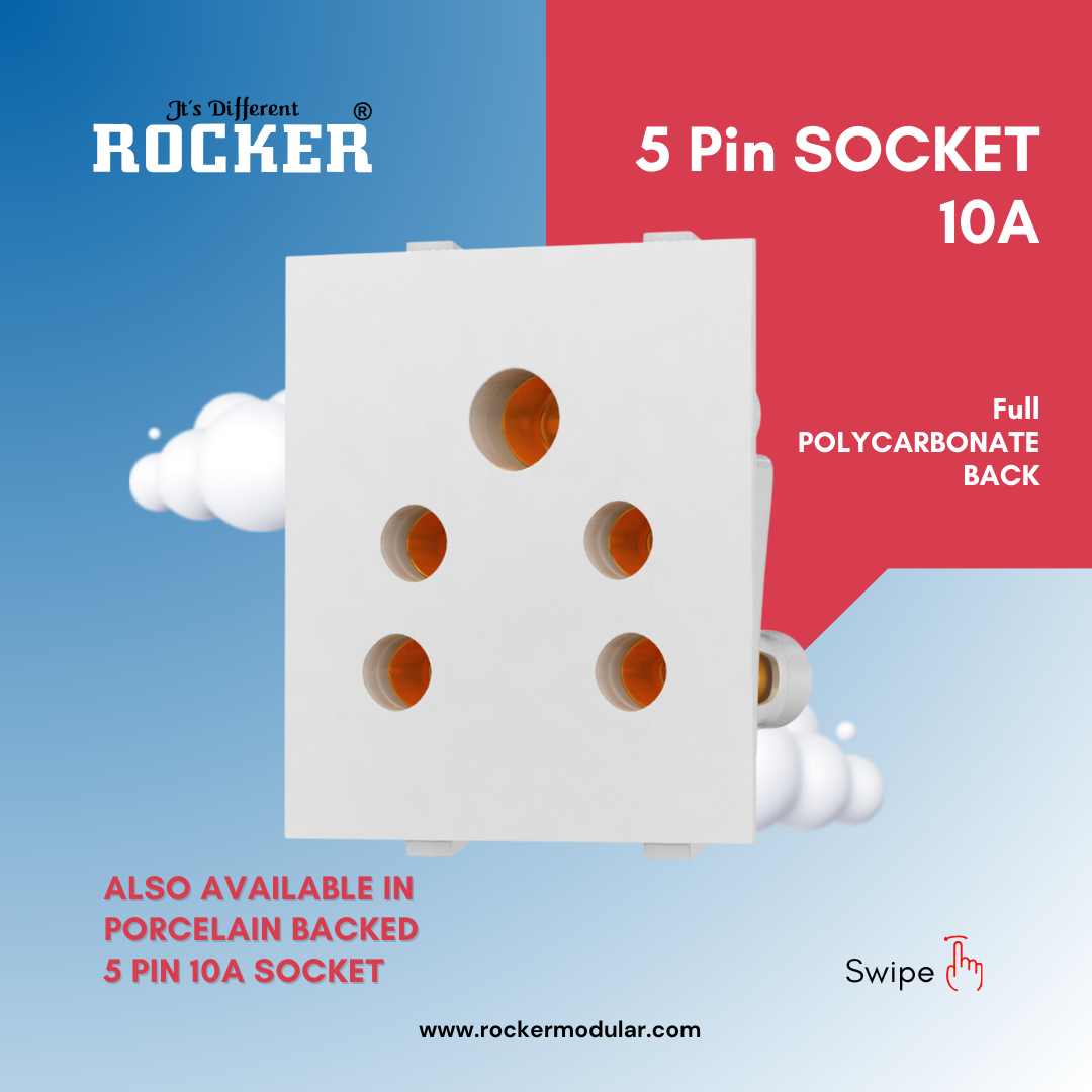 10A 5 Pin Socket
